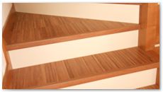 Arredamento in legno: scala in doussie